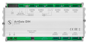ArtGate DIN - Bidirectional DMXArtNet/sACN converter, splitter, booster, intelligent merger with trigger inputs