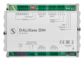 DALIGate DIN: DMX/ArtNet/DALI converter