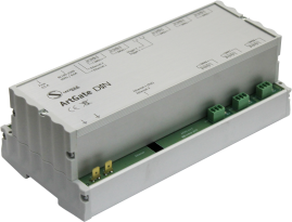 ArtGate DIN Bidirektionaler DMX <-> ArtNet / sACN Konverter, Splitter, Booster, intelligente Fusion mit Trigger Inputs