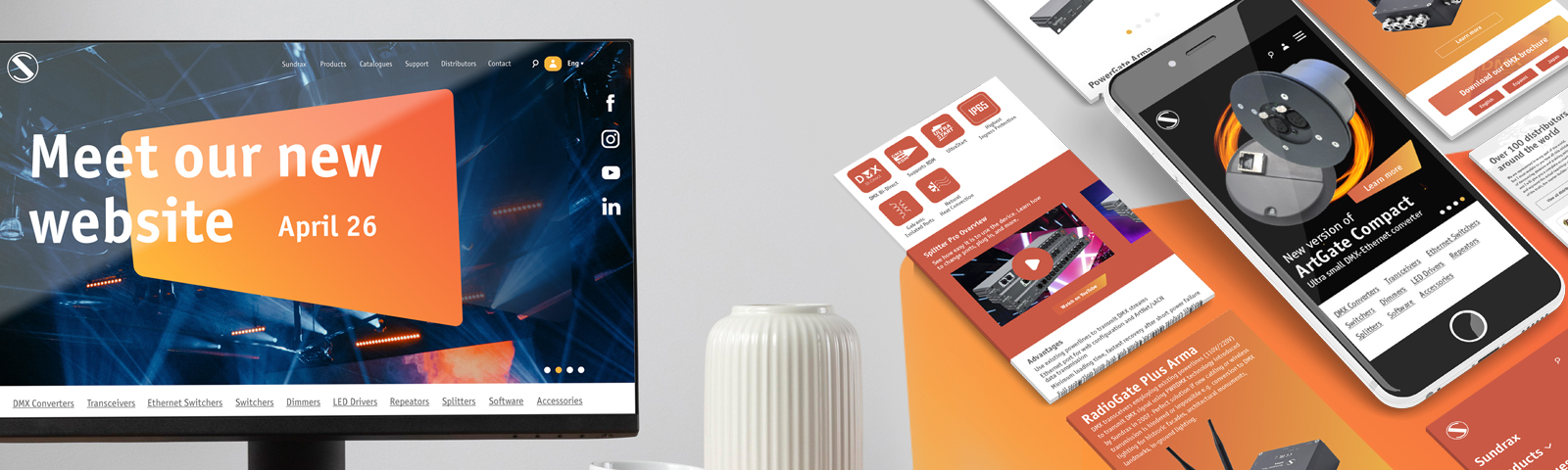 Sundrax products are now available on a new website
